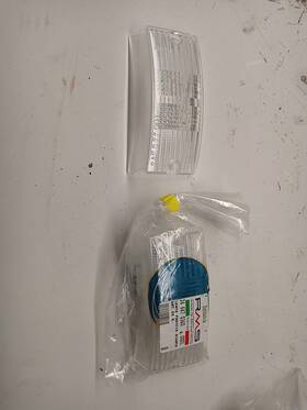 246470360 Rms Lens Cover White Front Vespa Px 125 150 Set Of 2