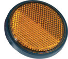Rr2a Chris Products Round Reflector Inch Adhesive Mounted Amber