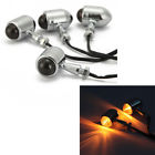 Sft06780 Chrome Mini Bullet Motorcycle Turn Signal Indicator Front Rear Lights