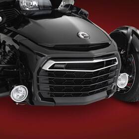 41-302l Show Chrome For Can-am Spyder F3 15-19 Focus 3-1/2 Inch Led Light Kit