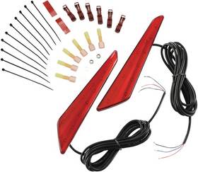 52-953r Show Chrome Led Marker Lights Red Lens #52-953r Honda Gl1800 Gold Wing 2018-2019