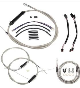 Shyygl 767950540818 Tigersgate 14 Inch Sportster Handlebar Extended Can-bus And Front Turn Signal Wir