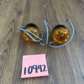 67800795 Signal Harley Brake Turn Signals Black Rear Amber Lens Led Pair Sportster Hdi 3 In 1