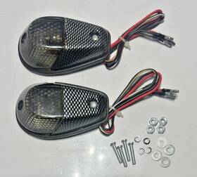 Turnsignals82-s Sportbikelites Sport Bike Flush Mount Running Light/turn Signal Kit Carbon Fiber Smoked Lens