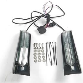 Sportfarings 197019155815 Fit For Harley Touring Ciro Rear Saddlebag Red Led Filler Panel Lights 2014-2024
