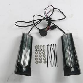 2040-2676 Sportfarings For Harley Touring 2014-2024 Ciro Rear Saddlebag Red Led Filler Panel Lights