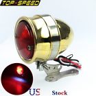 Tl-6346-br Retro Motorcycle Brass Led Light With License Number 699966945182