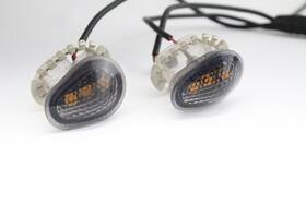 B8p-h3310-00-00 Tst Industries 19-24 Yamaha Yzf R3 Front Left Right Indust Light Smoke Flush Turn Signal