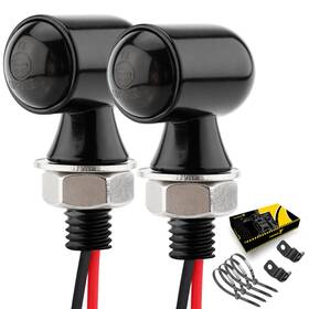 Ts-mn-2w Tsung Mini Motorcycle Turn Signals Light Led Micro Blinkers Sized Black