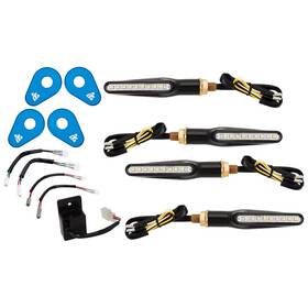 2159290013 Tusk Led Turn Signal Kit Style 2 Drl/standard Blue Adapter Plate