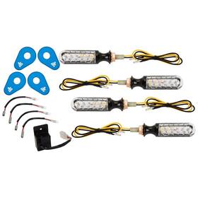 2159290016 Tusk Led Turn Signal Kit Style 3 Standard Blue Adapter Plate