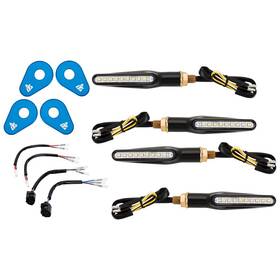 2159290037 Tusk Led Turn Signal Kit Style 2 Standard Blue Adapter Plate