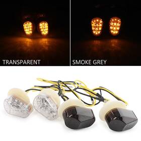 Fz09 Twoagain 286452204030 Clear Lens Led Turn Signal Light Indicator E-marked For Yamaha Fz6r Fz1 Fz8