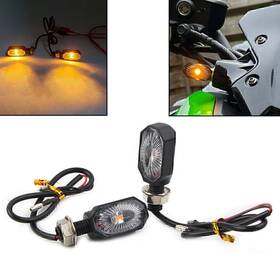 Twoagain 550724164972 2x Mini Motor Led Turn Signal Blinker Amber Light Indicator Us