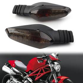 Twoagain 550725924995 Smoke Blinker Lamp Turn Signal Indicator Light Fit Ducati Monster 695 696 796