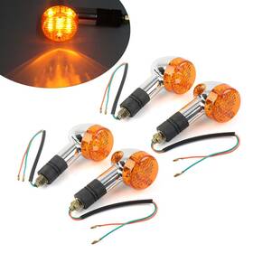 Twoagain 550727566339 4pcs Universal Led Turn Signal Indicator Blinkers Flashers Fit Suzuki Honda