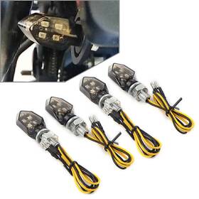 Twoagain 550727617543 4x Mini Motor 12v 5-led Turn Signals Blinker Light Indicator Lamp Universal