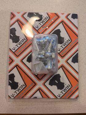 31-0582 V-twin Manufacturing Harley Front Chrome Turn Signal Swivel Mount Kit Vtwin