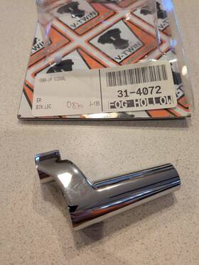 31-4072 V-twin Manufacturing Harley Chrome Front Turn Signal Support Mount Vtwin