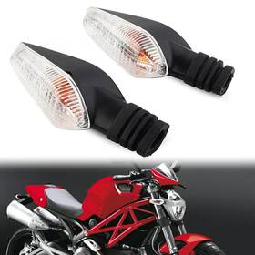 Waterttth 550749621283 Clear Blinker Lamp Turn Signal Indicator Light For Ducati Monster 695 696 796