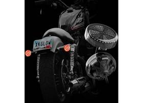 Xk-mtp57-fr Xk Glow For Harley Davidson Mototurnz Rear Led Turn Signal 1157 Flat