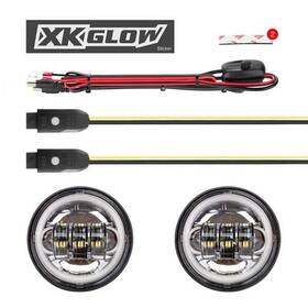 Xk042011-w Xk Glow Auxiliary Lights Xkchrome Running Led Driving Round