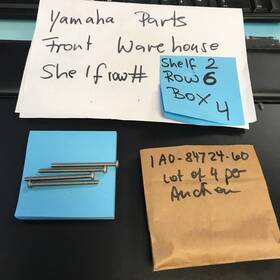 1ao-84724-60 Yamaha 4 Oem Screws Nwob