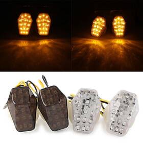 Yfoutlet 336854165191 Lens Led Turn Signal Indicators For Suzuki Gsxr600 750 Bandit 600s 1200s Smoke