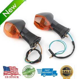 Yfoutlet 550742932799 Pair Amber Turn Signal Lights Indicator For Suzuki Sv650s 03-16 Drz400s/sm 05-19