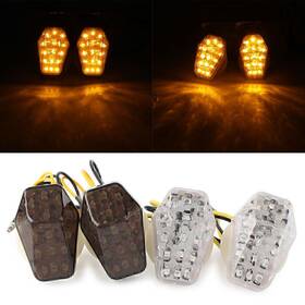 Yfoutlet 550749127181 Lens Led Turn Signal Indicators For Suzuki Gsxr600 750 Bandit 600s 1200s Smoke
