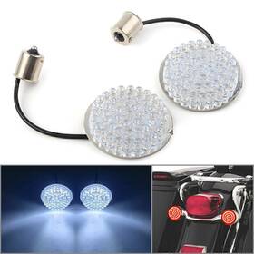 1156 Yfoutlet 665321333222 White Turn Signal Light Inserts Blinker For Harley-davidson Hd Road King