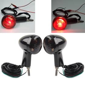 Zdl-kabusikikaisya1989usa 750000648220 2 Rear Turn Signals Light For Harley Xl883 1200 X48 2004-22 3 Wire Black Tan Us