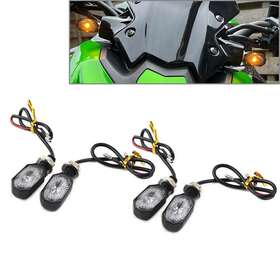 Zdl-kabusikikaisya1989usa 890000850879 4pcs Mini Motorcycle Led Turn Signal Blinker Amber Light Indicator Us