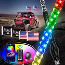 Gooacc 2 Pcs 3FT Led Whip Light With Spring Base Bluetooth App Rf Remote Cont.... Fixed Price $185.04.