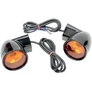 Drag Specialties 2020-0567 Gloss Black Bullet-style Turn Signals. Fixed Price $144.40.