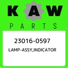 23016-0597 Kawasaki Lamp-assy,indicator 230160597, New Genuine Oem Part. Fixed Price $162.20.