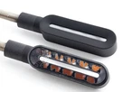Koso Cyclone Led Turn Signals Black Clear/amber. Fixed Price $126.09.