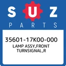 35601-17K00-000 Suzuki Lamp Assy,front Turnsignal,r 3560117K00000, New Genuine. Fixed Price $105.76.