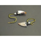 Highway Hawk Turnsignal Set Shark Chrome Short 2PCS HH-68-9290. Fixed Price $32.37.