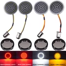 4X Led Front Rear Turn Signals Light Inserts For Harley Touring Street Glide A+. Fixed Price $40.48.