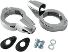 Drag Specialties Turn Signal Fork Clamps Chrome 49MM 2020-1271. Fixed Price $106.03.