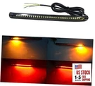 Universal Amber Red Led Light Strip Motorcycle Tail Brake Stop Turn Signal. Fixed Price $17.81.