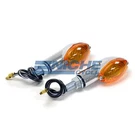 2.5" Mini Cateye Turn Signals Lights 12 Volt Chrome Amber. Fixed Price $16.35.