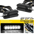 4PCS Black Led Motorcycle Turn Signal Lights Handlebar Mount Universal Fit. Fixed Price $26.59.