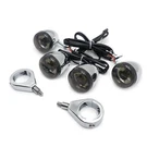 Chrome Motorcycle Turn Signals Kit For Harley Davidson Bullet Led 41MM. Fixed Price $79.75.