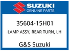Suzuki Oem Part 35604-15H01 Lamp Assy, Rear Turn, Lh. Fixed Price $92.95.