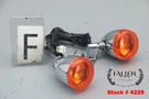 2015 Harley Dyna Switchback Front Turn Signal + Mount Bracket Set Chrome #4229. Fixed Price $74.99.