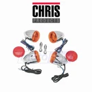Chris Deuce-style Turn Signal Lamps For 1999-2003 Harley Davidson XL883C Kh. Fixed Price $117.88.