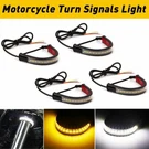 4PCS Motorcycle Led Flexible Strip Light Drl Turn Signal White Amber Switchback. Fixed Price $21.84.