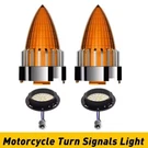 3 1/4'' Bullet Led Rear Turn Signal Blinkers With Amber Lens For Harley Softail. Fixed Price $42.74.